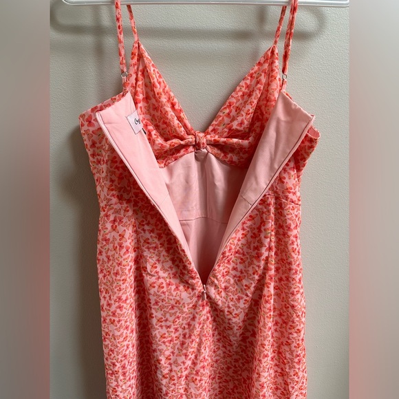 Cry Baby Pink Butterfly Bow Mini Dress Women’s M 90s-Inspired Coquette Feminine - Picture 9 of 9